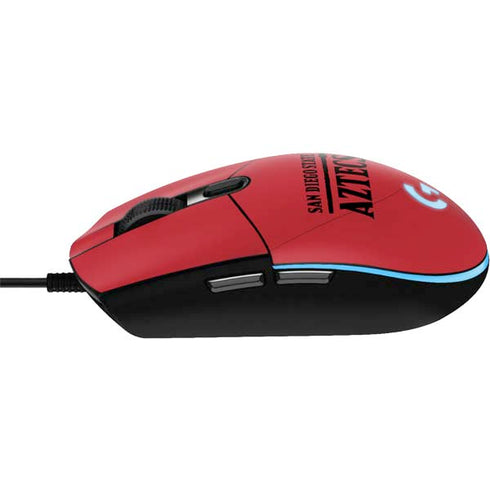 San Diego State University Logo Red G203 Prodigy RGB Wired Gaming Mouse Skin
